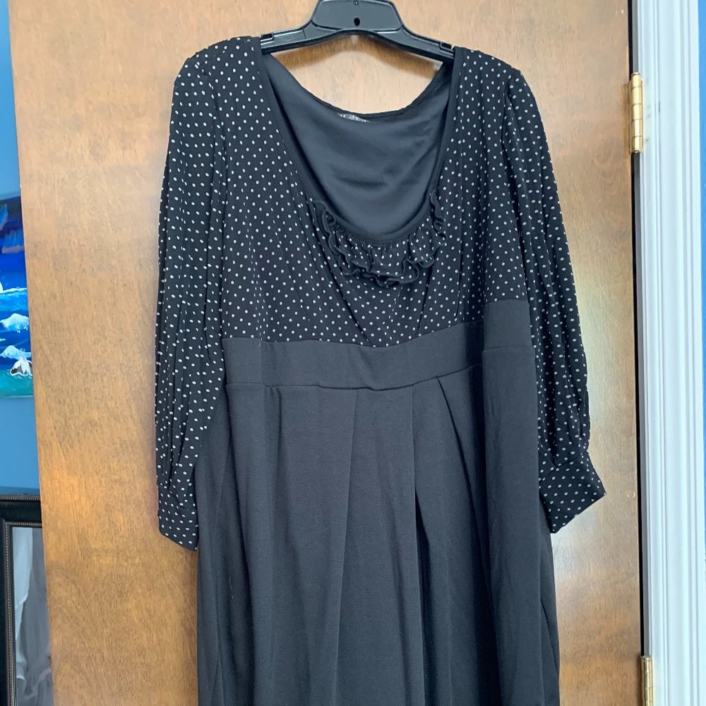 Igigi Black Dress with Polka Dots 26/28